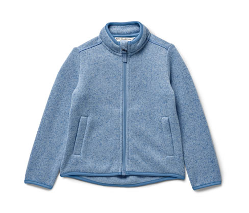 Tchibo - Kinder-Strickfleecejacke - Herren - Gr. 86/92 - blau