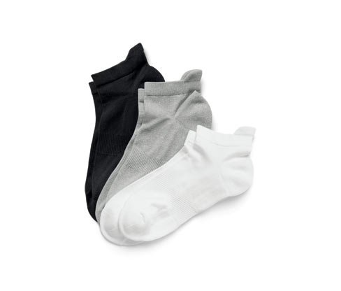 Tchibo - 3 Paar Funktions-Sportsocken - Herren - Gr. 35-38 - hellgrau