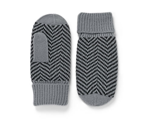 Tchibo - Strick-Fäustlinge - Damen - Gr. 6,5 - schwarz