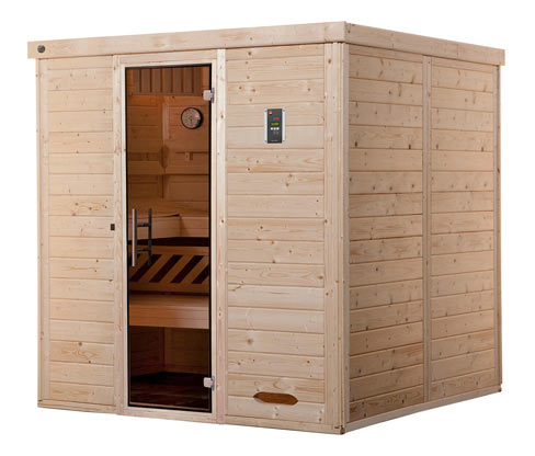 weka Design-Sauna - naturfarben