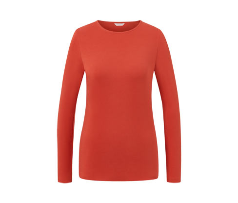 Tchibo - Langarmshirt - Damen - Gr. L - orange