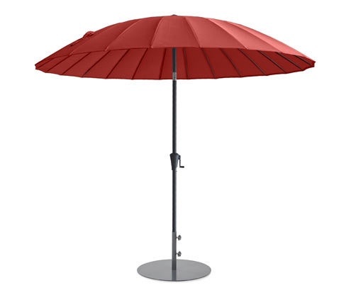 Leco Shanghai Sonnenschirm* - 155x14x14cm - anthrazit - Aluminium / Fiberglas / Polyester