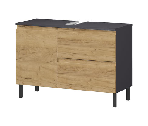 Tchibo - Waschbeckenunterschrank »Salinas« - 80x34x56cm - braun - Holz