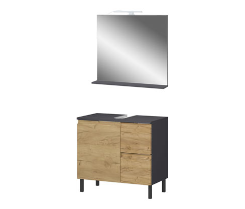 Tchibo - Waschbeckenunterschrank »Salinas« - 60x34x56cm - braun - Holz