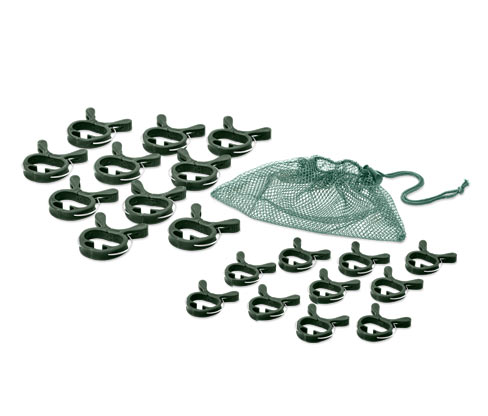 Tchibo - 20 Pflanzenclips - dunkelgrün