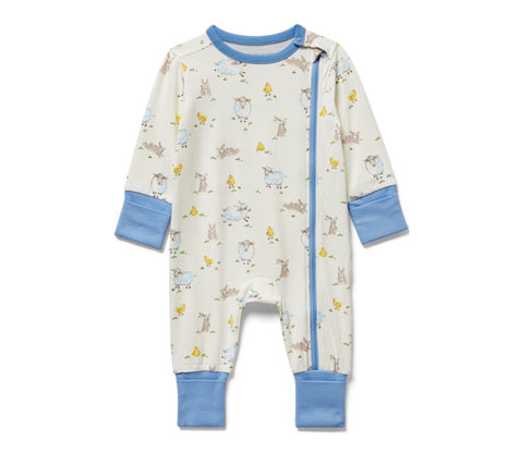 Tchibo - Baby-Pyjama - Herren - Gr. 98/104 - blau/print