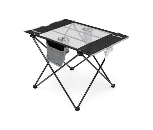 Tchibo - Camping-Textil-Klapptisch - silber