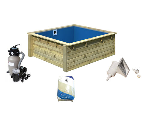 Karibu Minipool-Set inkl. Zubehör - naturfarben