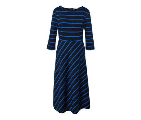 Tchibo - Gestreiftes Jerseykleid - Damen - Gr. S - dunkelblau/gestreift