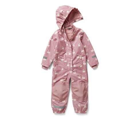 Tchibo - Kinder-Regen-Einteiler - Baby - Gr. 74/80 - rosa/print