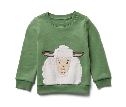 Tchibo - Kinder-Sweatshirt mit angerauter Innenseite - Jungen - Gr. 86/92 - grün
