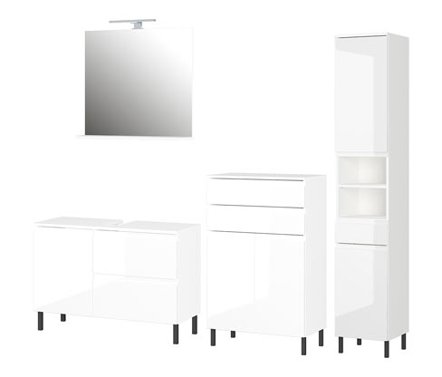 Tchibo - Set »Salinas« groß mit Kommode - 80x34x56cm - weiß - Holz