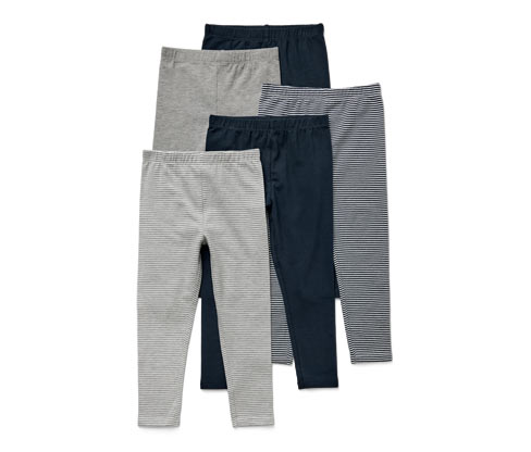 Tchibo - 5 Kinder-Leggings - Herren - Gr. 110/116 - weiß