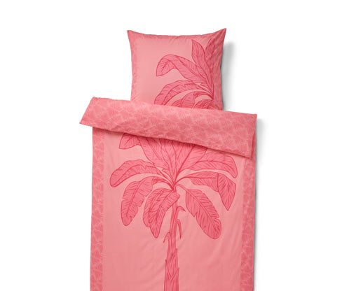 Tchibo - Perkal-Bettwäsche - rosa