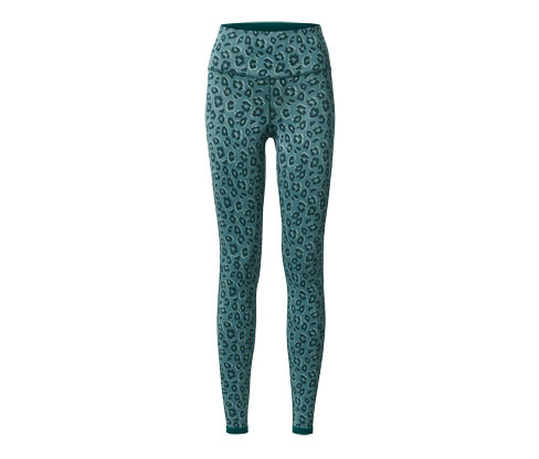 Tchibo - Wende-Sporttight - Damen - Gr. XS - smaragdgrün/print