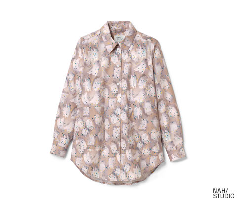 Nah/Studio Longbluse - Bio-Baumwolle - Gr. 36 - print