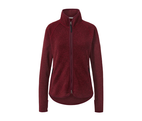 Tchibo - Strickfleece-Jacke - Damen - Gr. XS - rot