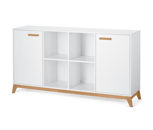 Tchibo - Sideboard - 160,5x42,5x86cm - braun - Holz / Eichenholz