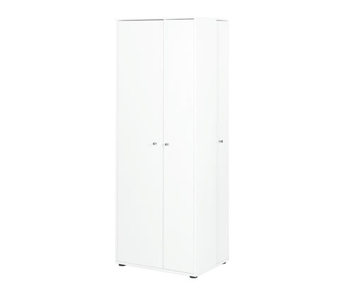 Tchibo - Universalschrank mit seitlichem Stauraum - 68,5x52x184cm - silber - Holz / Metall