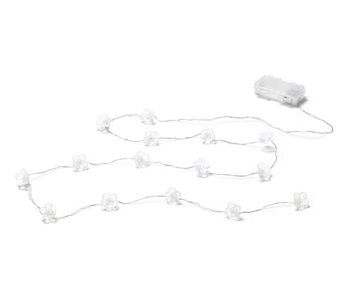 Tchibo - LED-Microlichterkette »Blumen« - silber