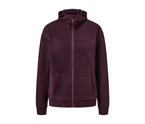 Tchibo - Kapuzenjacke mit RWS-lizenzierter Wolle - Damen - Gr. XS - rosa