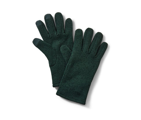 Tchibo - Strickfleece-Handschuhe - Herren - Gr. 7,5 - grün