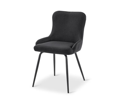 Tchibo - Gepolsterter Stuhl - 54x58,5x85cm - anthrazit - Polyester / Metall