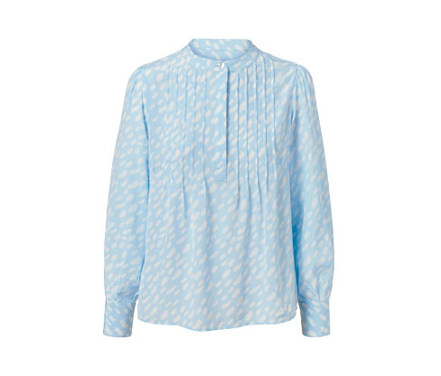 Tchibo - Bluse mit Print - Damen - Gr. 40 - hellblau/print