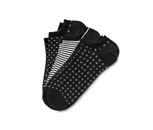 Tchibo - 3 Paar Sneakersocken - Damen - Gr. 35-38 - schwarz