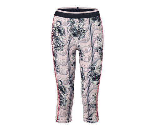 Tchibo - 3/4-Sporttight - Damen - Gr. XS - schwarz/print