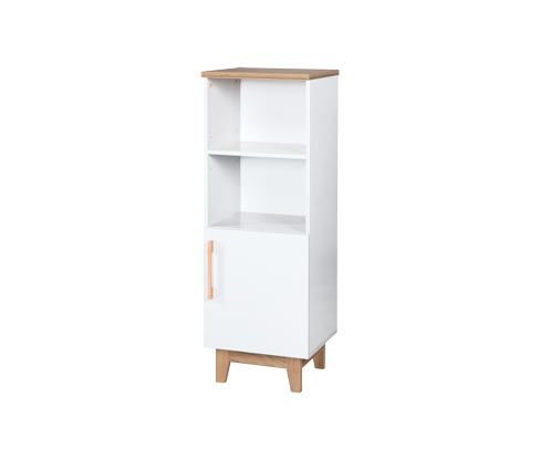 roba Standregal »Finn« - 45x42x128cm - weiß - Holz / Buchenholz