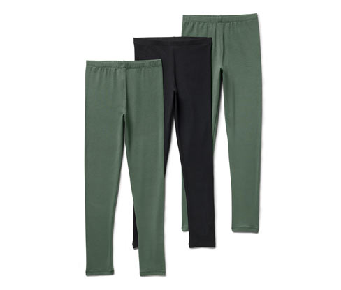 Tchibo - 3 Kinder-Leggings - Mädchen - Gr. 170/176 - schwarz