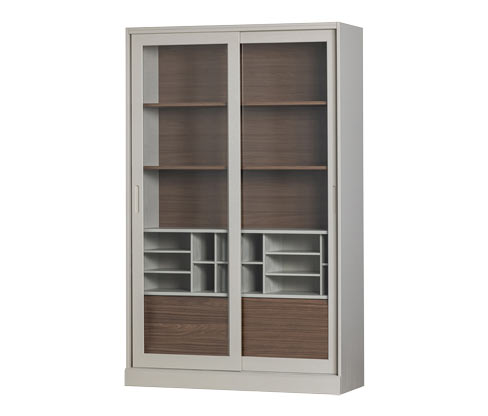 Tchibo - Woood Vitrine »James« aus Kiefernholz - 125x47x200cm - braun - Holz / Glas