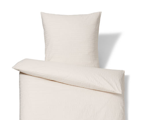 Tchibo - Seersucker-Bettwäsche - offwhite