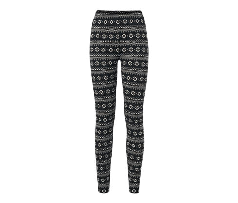 Tchibo - Norweger-Leggings - Damen - Gr. S - creme/print