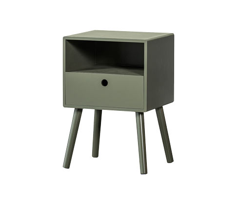 Tchibo - Woood Nachttisch »Ozzy« - 36x30x53cm - grün -