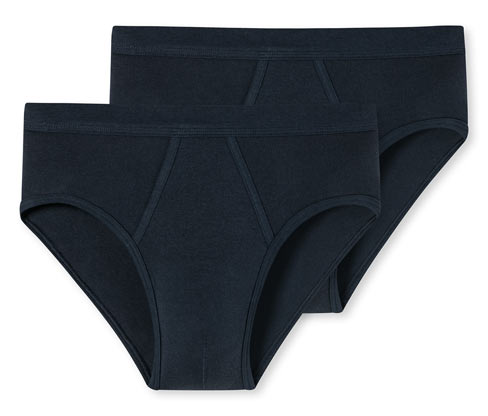 2 Schiesser Sportslips - Herren - Gr. M/5 - dunkelblau