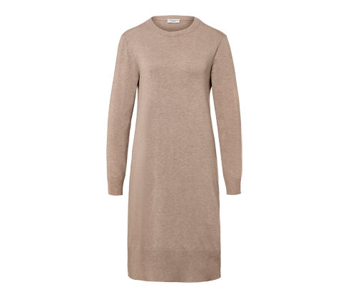 Tchibo - Feinstrickkleid - Damen - Gr. L - beige