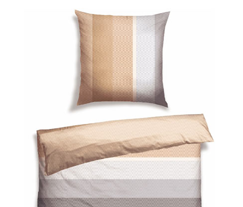Schiesser Renforcé-Bettwäscheset »Endy Stripes« - braun