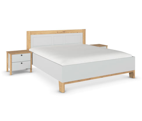 rauch Bett mit 2 Nachttischen »Credo« - 295x207x100cm - braun - Holz