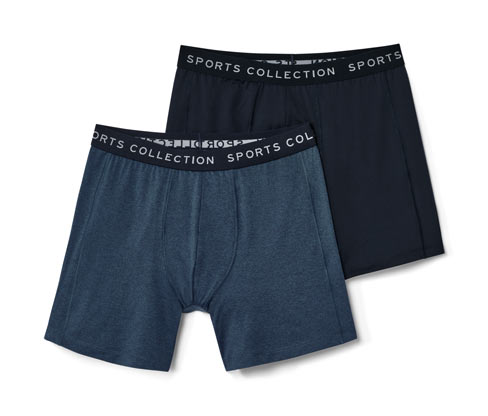 Tchibo - 2 Sport-Slipboxer - Herren - Gr. S/4 - dunkelblau