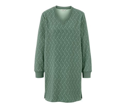 Tchibo - Loungewear-Kleid - Damen - Gr. L - dunkelgrün