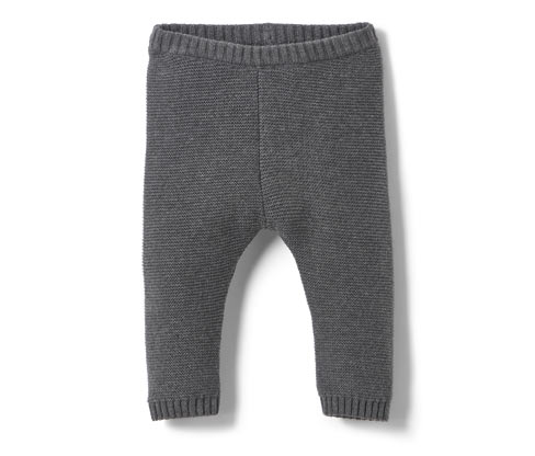 Tchibo - Kinder-Strickhose - Baby - Gr. 62/68 - grau