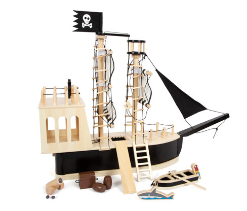 Thumbnail - small foot Piratenschiff - schwarz