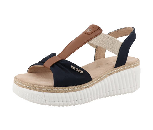 Tchibo - Tom Tailor Sandale - Damen - Gr. 41 - dunkelblau