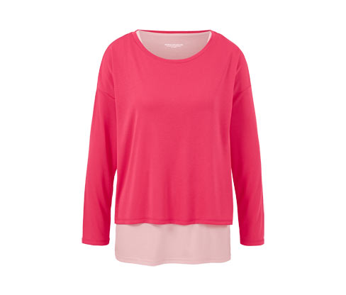 Tchibo - 2-in-1-Sportshirt - Damen - Gr. M - pink