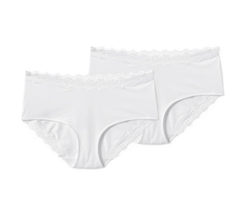 Tchibo - 2 Pantys - Damen - Gr. XL - weiß