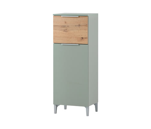 Thumbnail - Tchibo - Highboard »Smilla« - 40,5x32x109,5cm - silber - Holz / Metall / Kunststoff