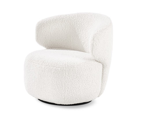 Tchibo - Drehbarer Sessel - 76x80x75cm - creme - Polyester