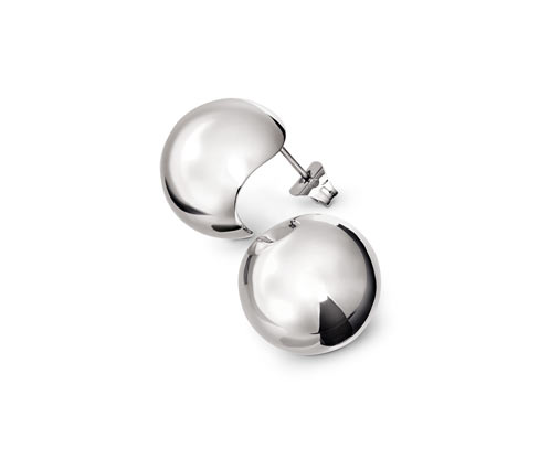 Tchibo - Ohrstecker Globe - silber